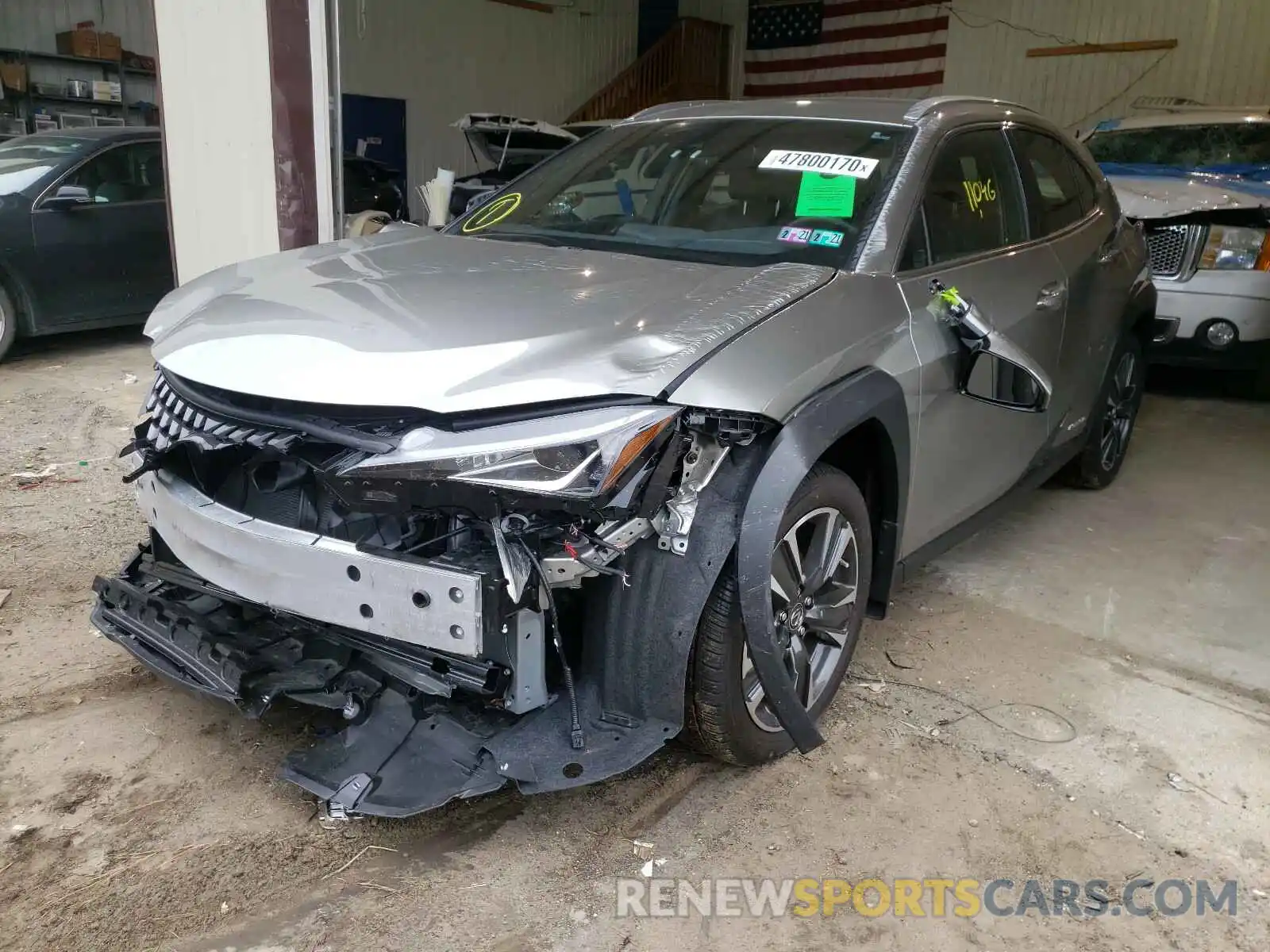 2 Photograph of a damaged car JTHU9JBH8K2003055 LEXUS UX 250H 2019