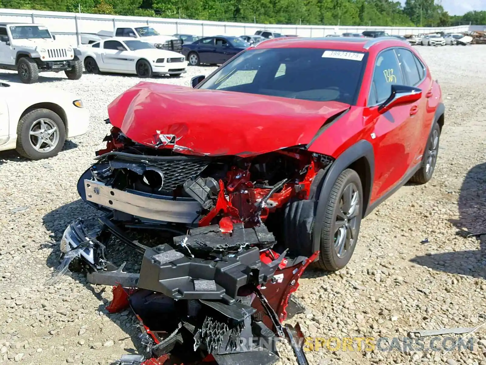2 Фотография поврежденного автомобиля JTHU9JBH8K2006473 LEXUS UX 250H 2019
