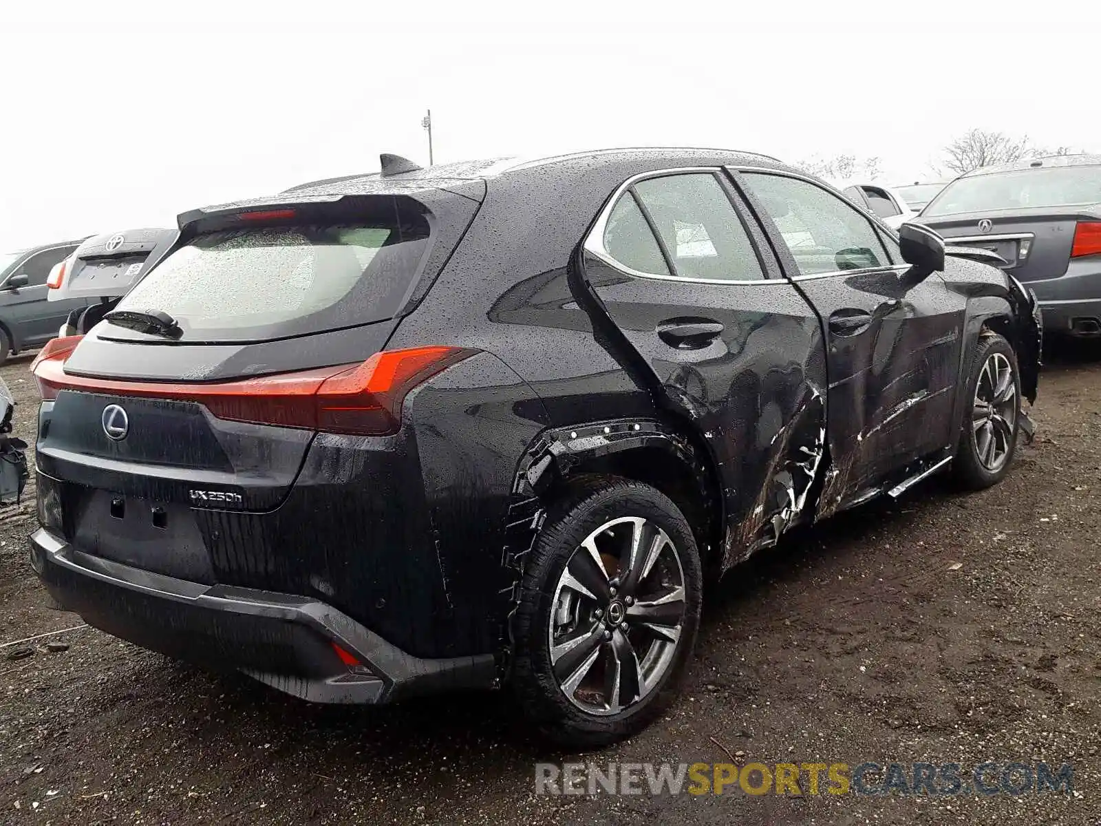 4 Фотография поврежденного автомобиля JTHU9JBH8K2008174 LEXUS UX 250H 2019