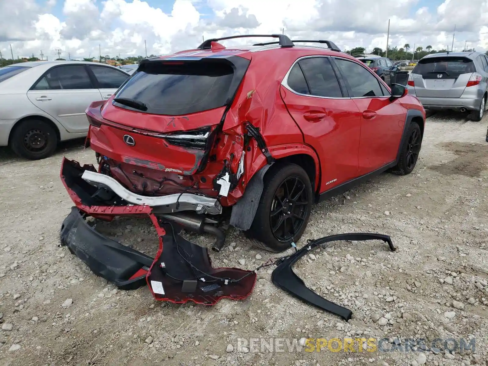 4 Photograph of a damaged car JTHU9JBH8K2010362 LEXUS UX 250H 2019