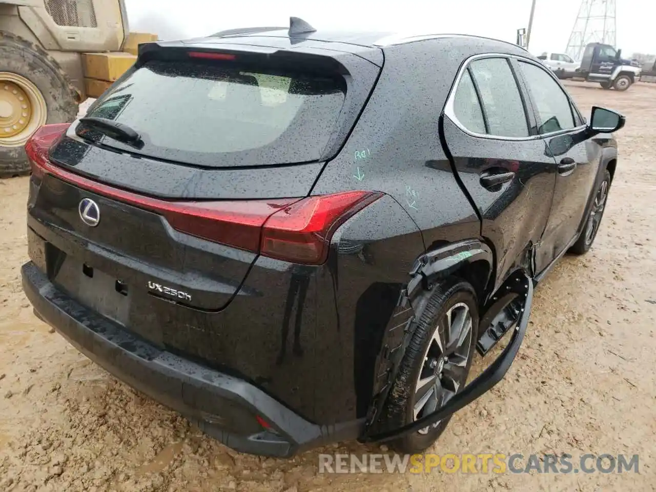 4 Фотография поврежденного автомобиля JTHU9JBH8K2013651 LEXUS UX 250H 2019