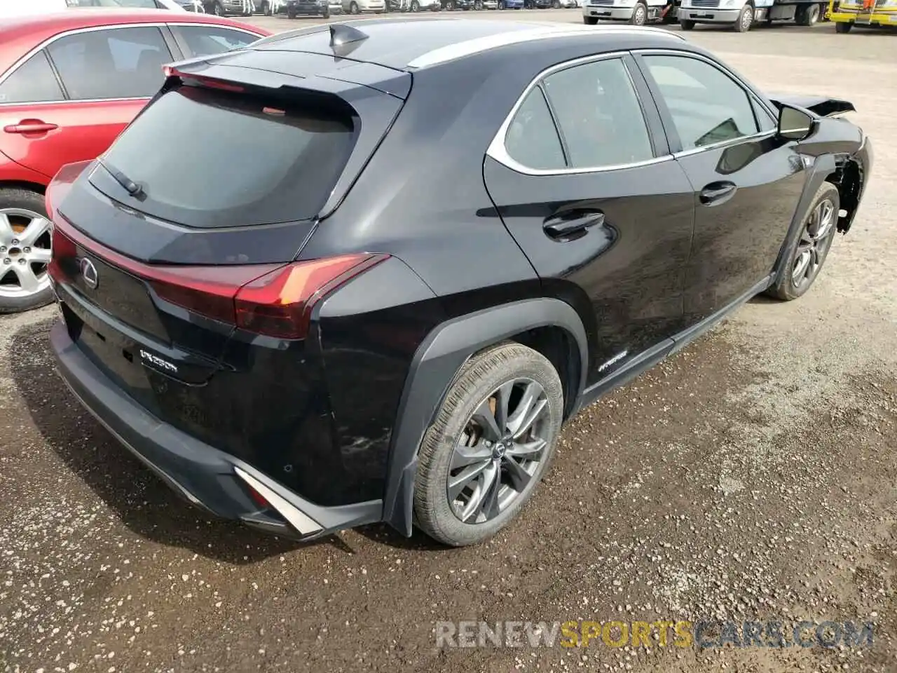 4 Фотография поврежденного автомобиля JTHU9JBH8K2016226 LEXUS UX 250H 2019