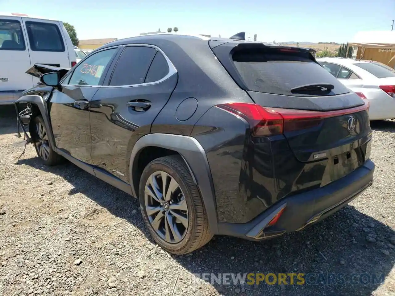 3 Photograph of a damaged car JTHU9JBH8K2017988 LEXUS UX 250H 2019