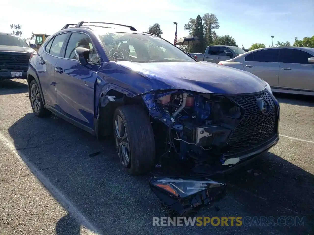 1 Photograph of a damaged car JTHU9JBH9K2006952 LEXUS UX 250H 2019