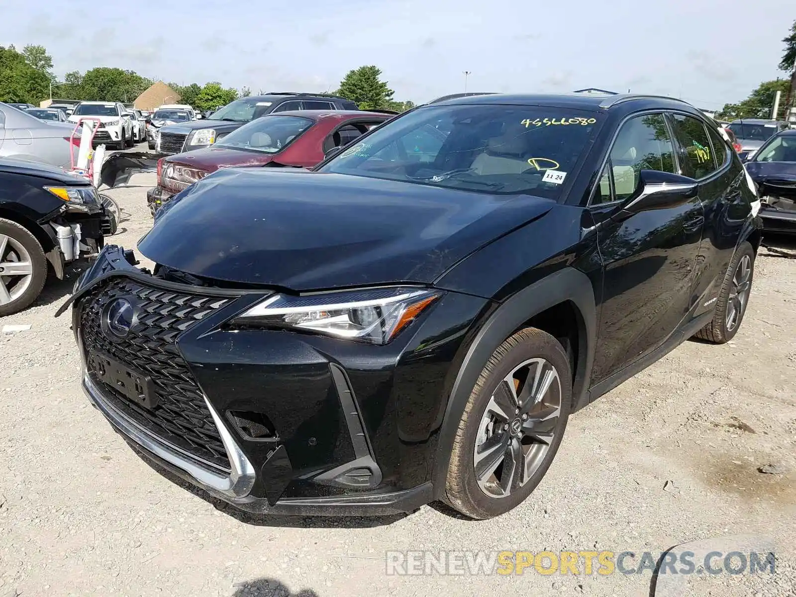 2 Фотография поврежденного автомобиля JTHU9JBH9K2017997 LEXUS UX 250H 2019