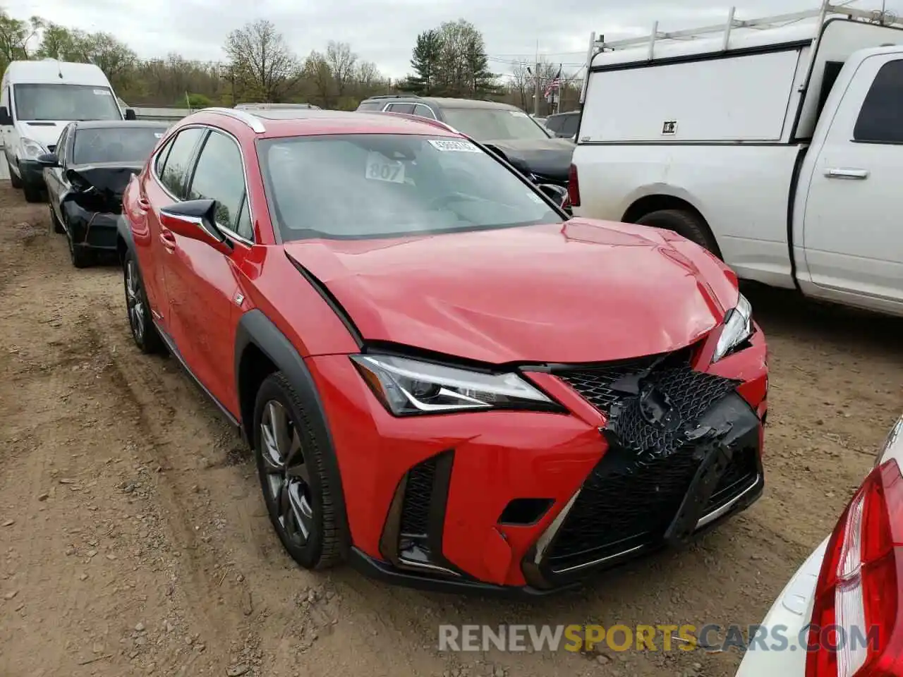 1 Photograph of a damaged car JTHU9JBHXK2003980 LEXUS UX 250H 2019