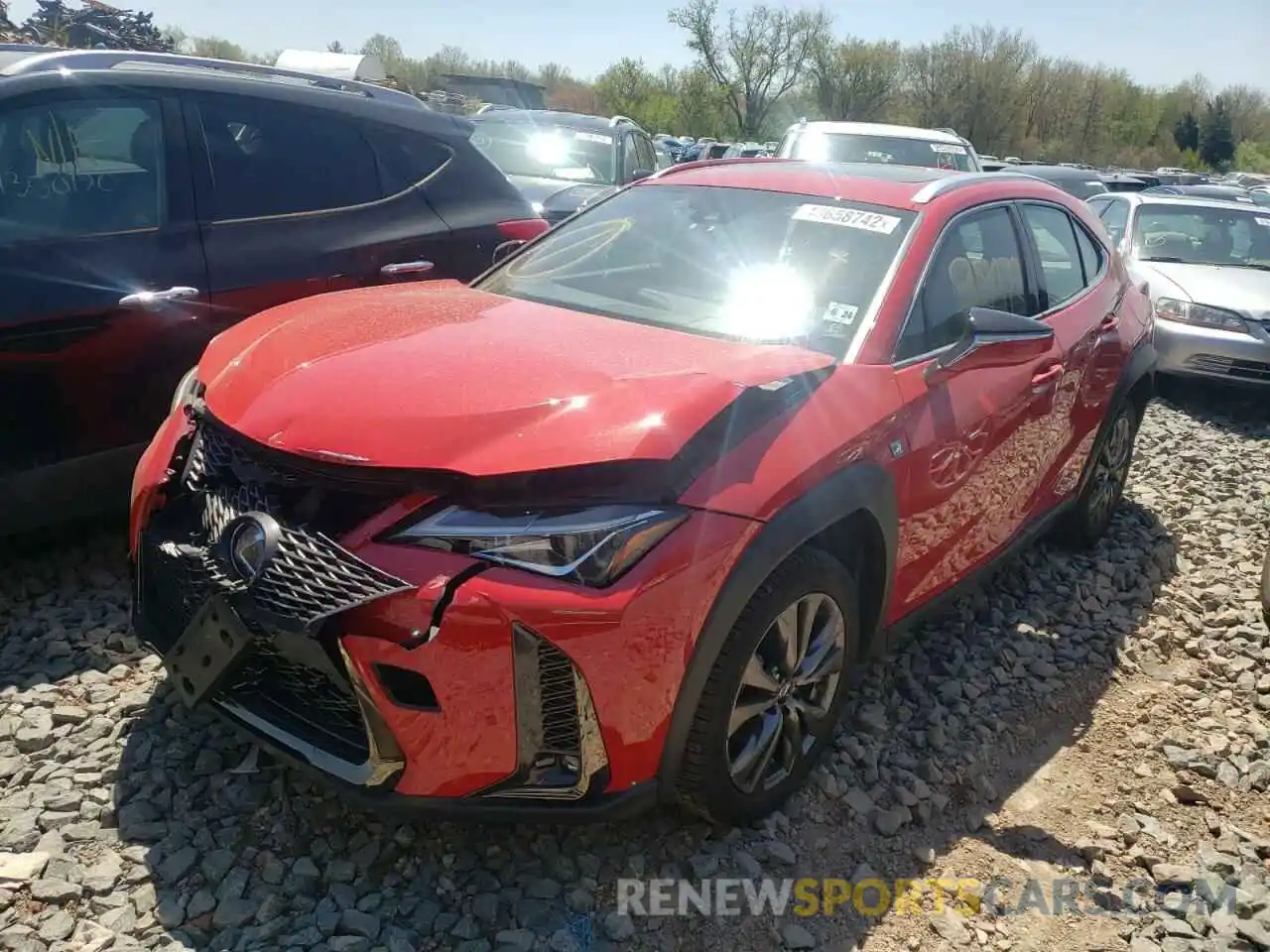 2 Photograph of a damaged car JTHU9JBHXK2003980 LEXUS UX 250H 2019