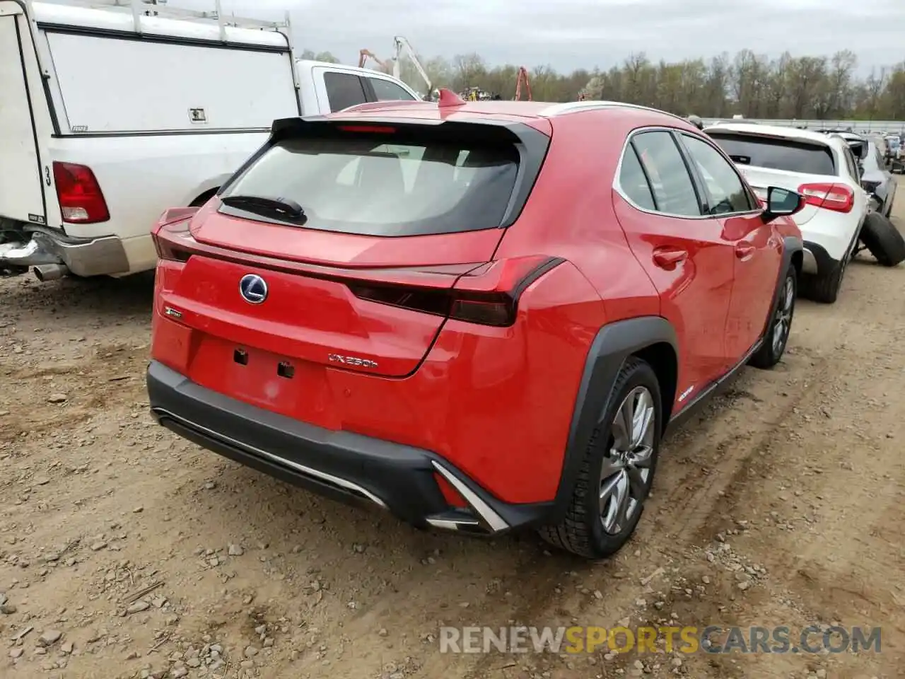 4 Photograph of a damaged car JTHU9JBHXK2003980 LEXUS UX 250H 2019