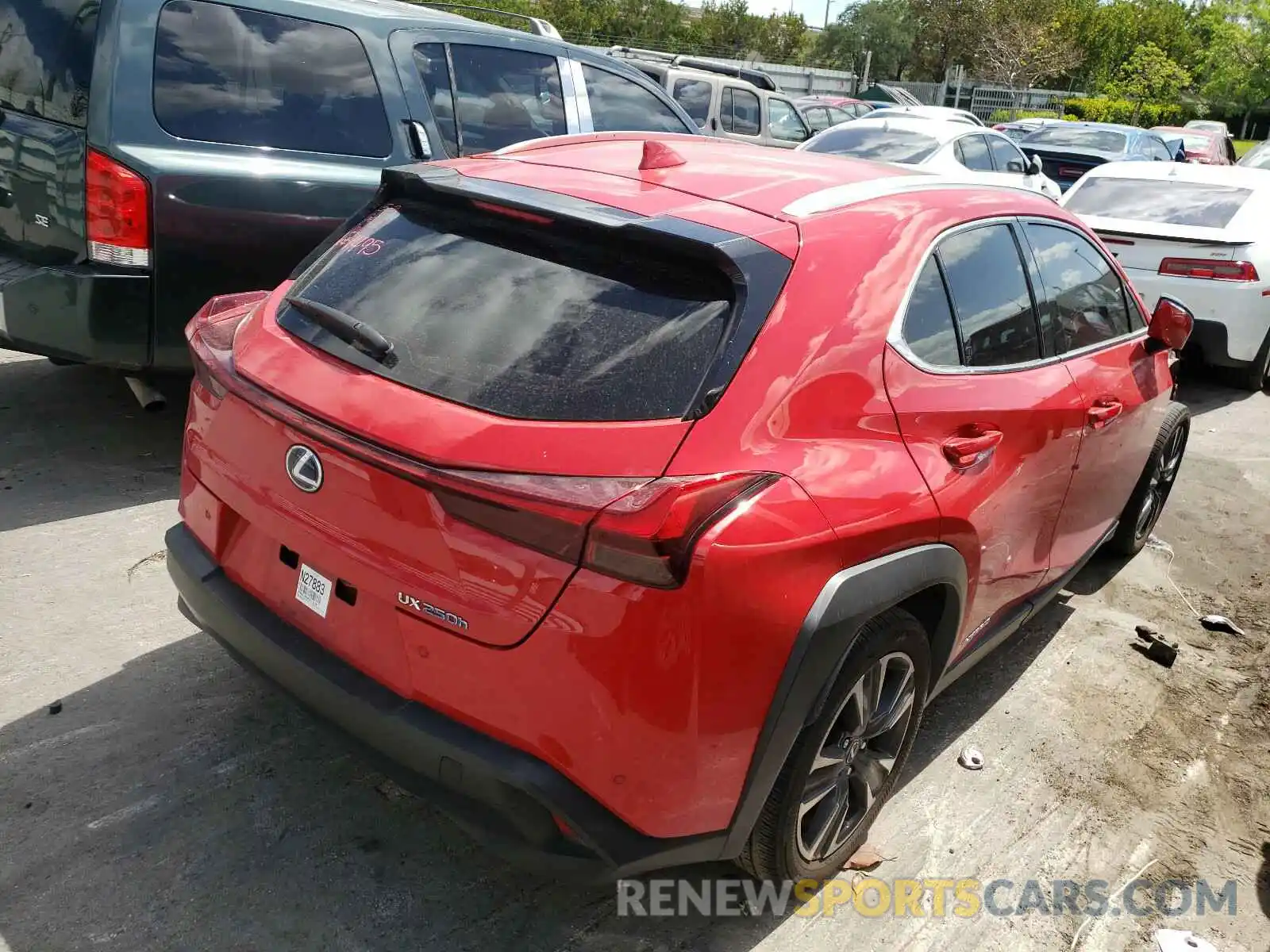 4 Photograph of a damaged car JTHU9JBHXK2011156 LEXUS UX 250H 2019