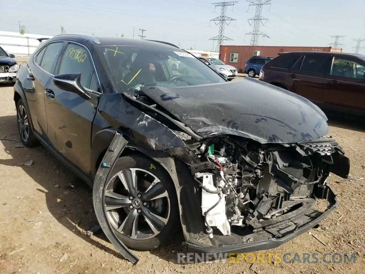 1 Photograph of a damaged car JTHU9JBHXK2015367 LEXUS UX 250H 2019