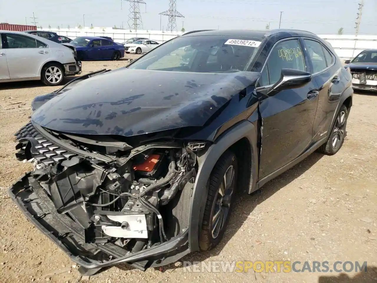 2 Photograph of a damaged car JTHU9JBHXK2015367 LEXUS UX 250H 2019