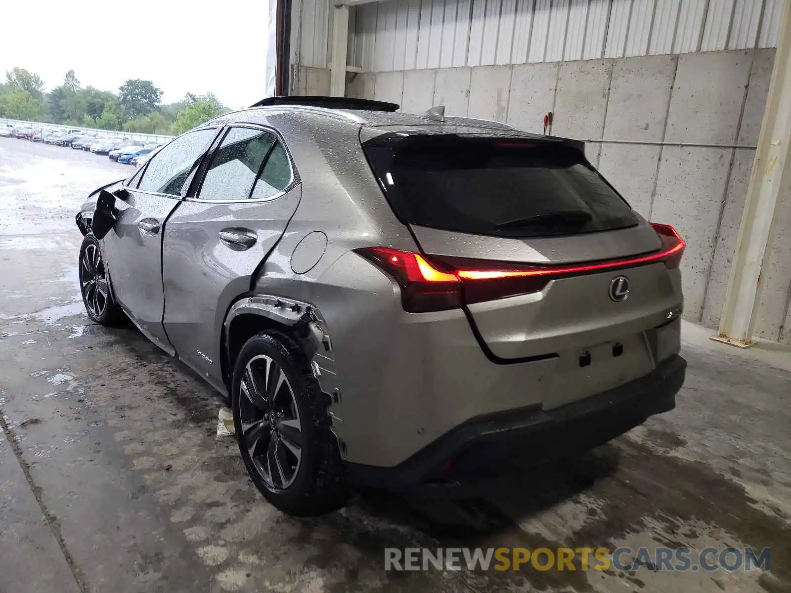 3 Фотография поврежденного автомобиля JTHU9JBHXK2017426 LEXUS UX 250H 2019