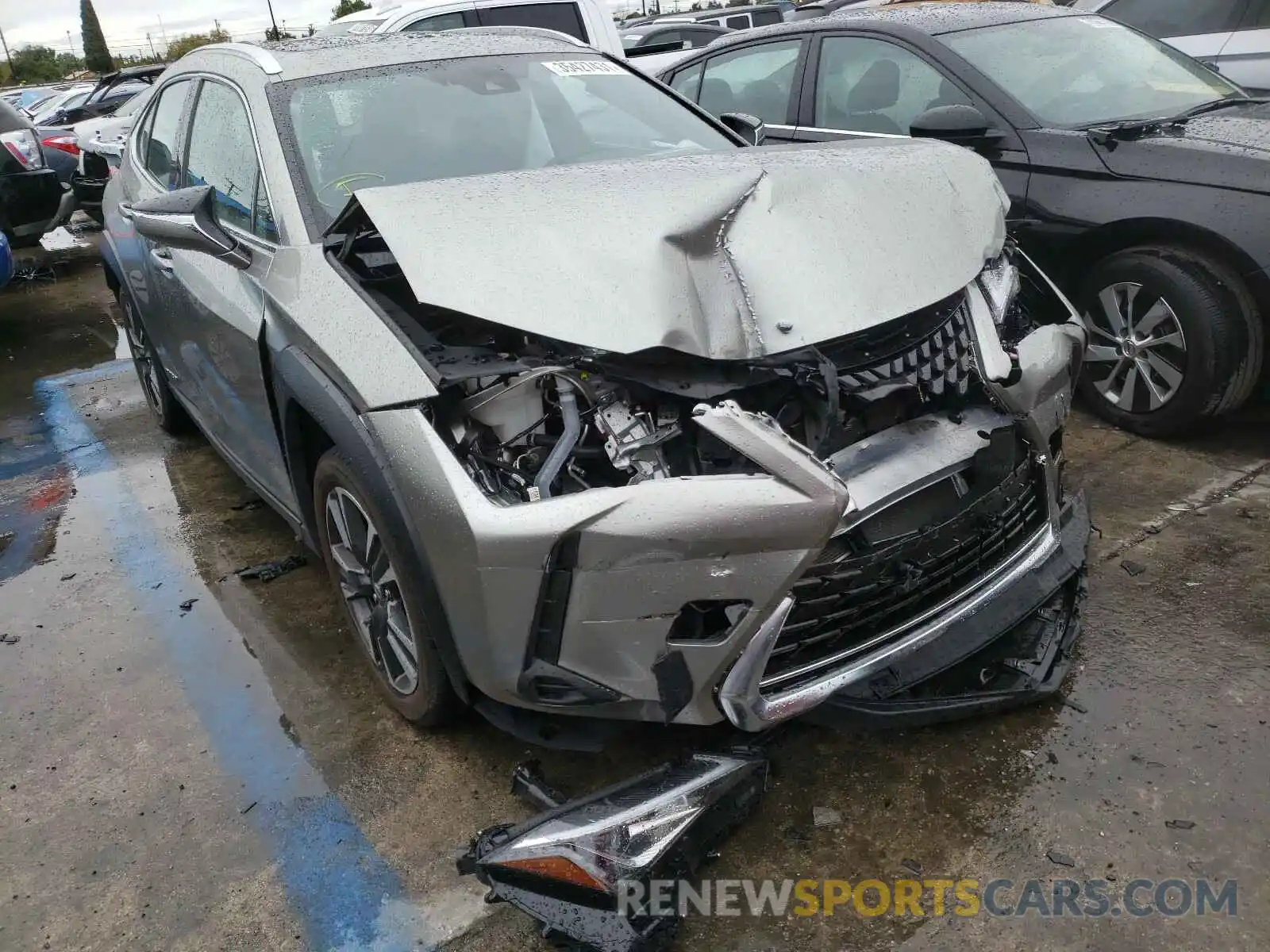 1 Photograph of a damaged car JTHU9JBHXK2017779 LEXUS UX 250H 2019