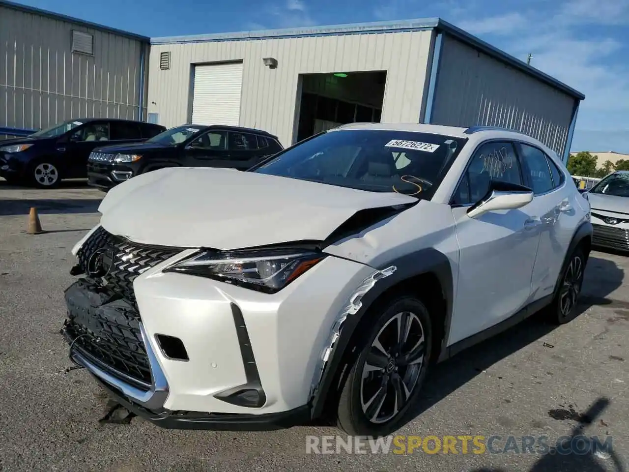 2 Photograph of a damaged car JTHU9JBHXK2019368 LEXUS UX 250H 2019