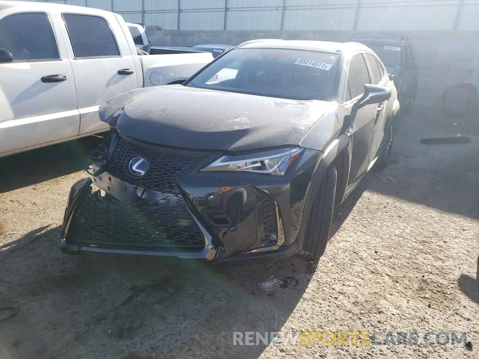 2 Фотография поврежденного автомобиля JTHE9JBH1L2032323 LEXUS UX 250H 2020