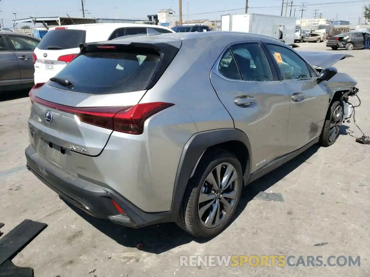 4 Фотография поврежденного автомобиля JTHE9JBH1L2036436 LEXUS UX 250H 2020