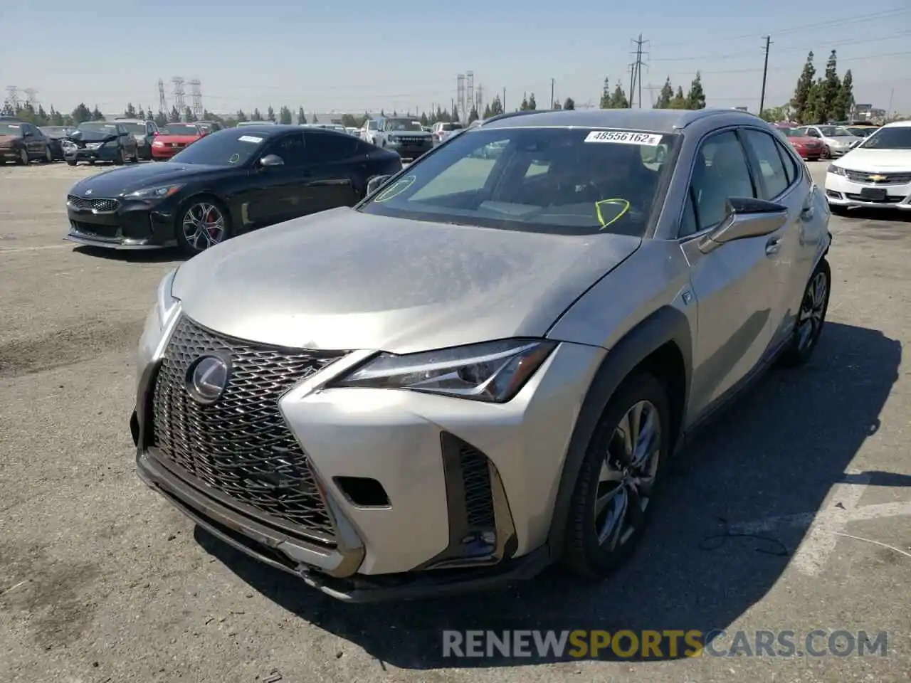 2 Фотография поврежденного автомобиля JTHE9JBH2L2033853 LEXUS UX 250H 2020