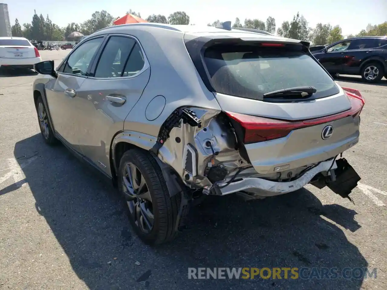 3 Photograph of a damaged car JTHE9JBH2L2033853 LEXUS UX 250H 2020