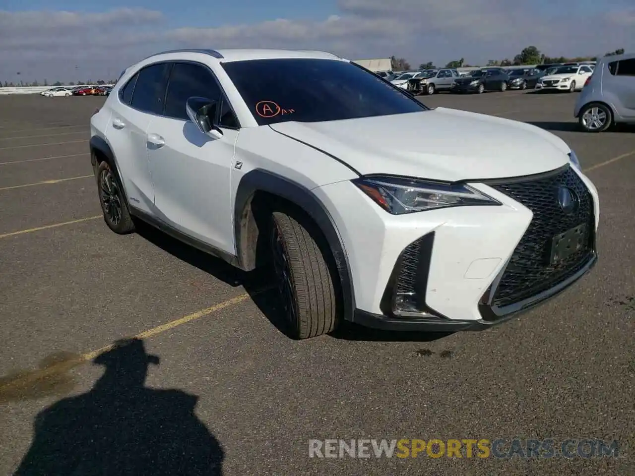 1 Photograph of a damaged car JTHE9JBH8L2036000 LEXUS UX 250H 2020