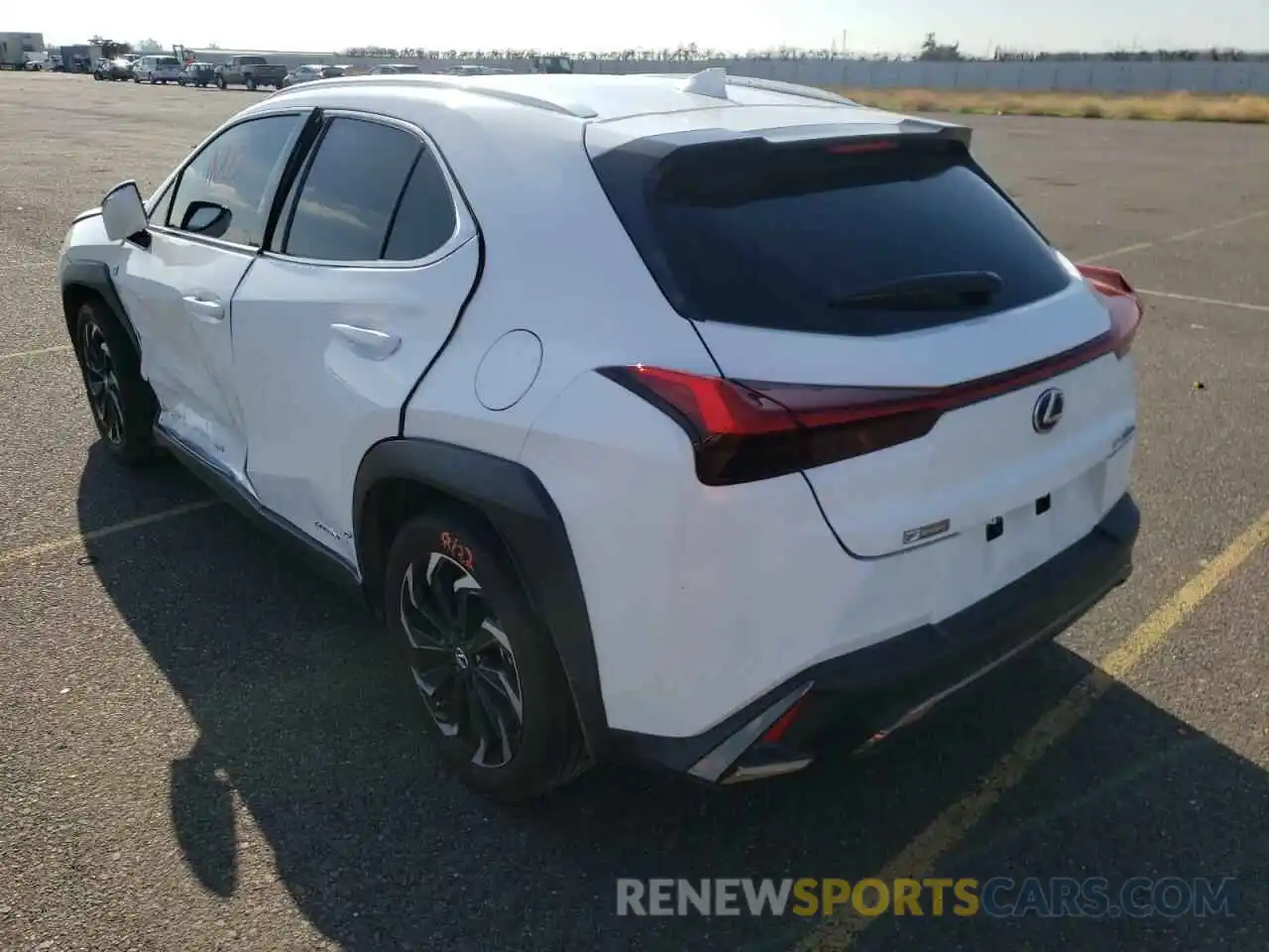 3 Photograph of a damaged car JTHE9JBH8L2036000 LEXUS UX 250H 2020