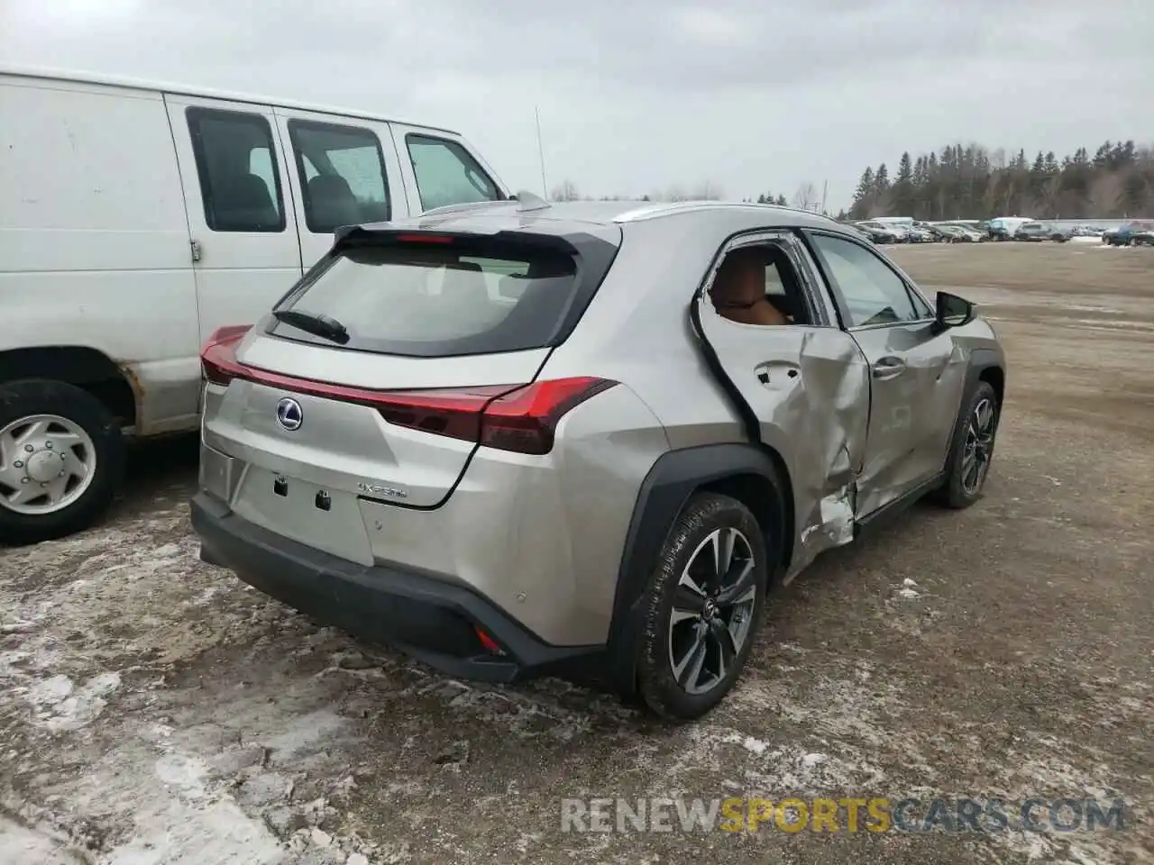 4 Фотография поврежденного автомобиля JTHL9JBH0L2034278 LEXUS UX 250H 2020