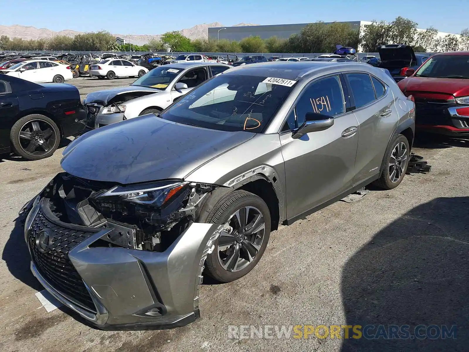 2 Photograph of a damaged car JTHL9JBH8L2027224 LEXUS UX 250H 2020