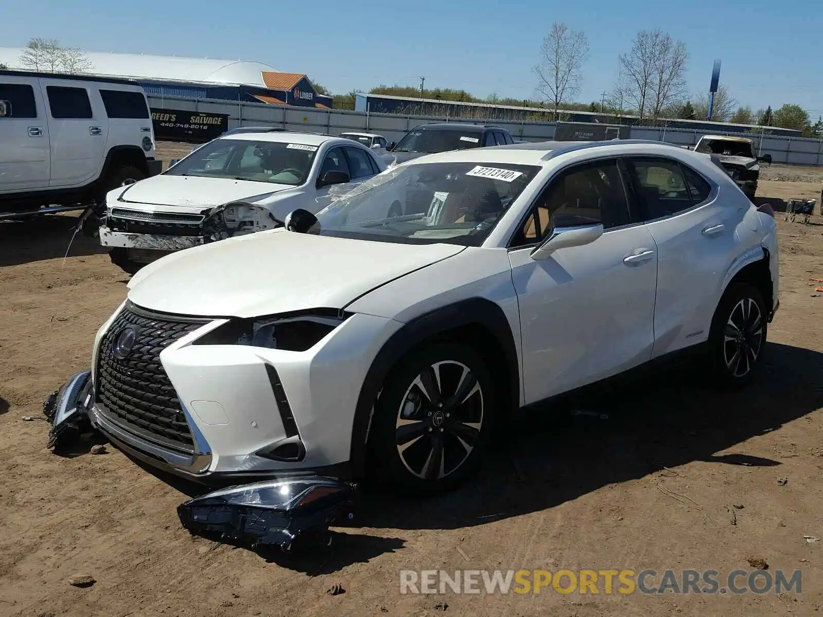 2 Фотография поврежденного автомобиля JTHP9JBH0L2027171 LEXUS UX 250H 2020