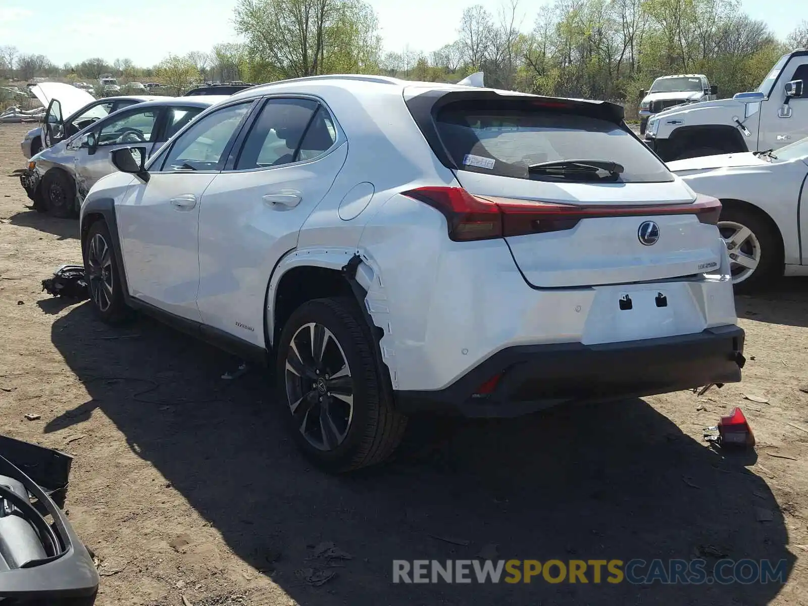 3 Photograph of a damaged car JTHP9JBH0L2027171 LEXUS UX 250H 2020