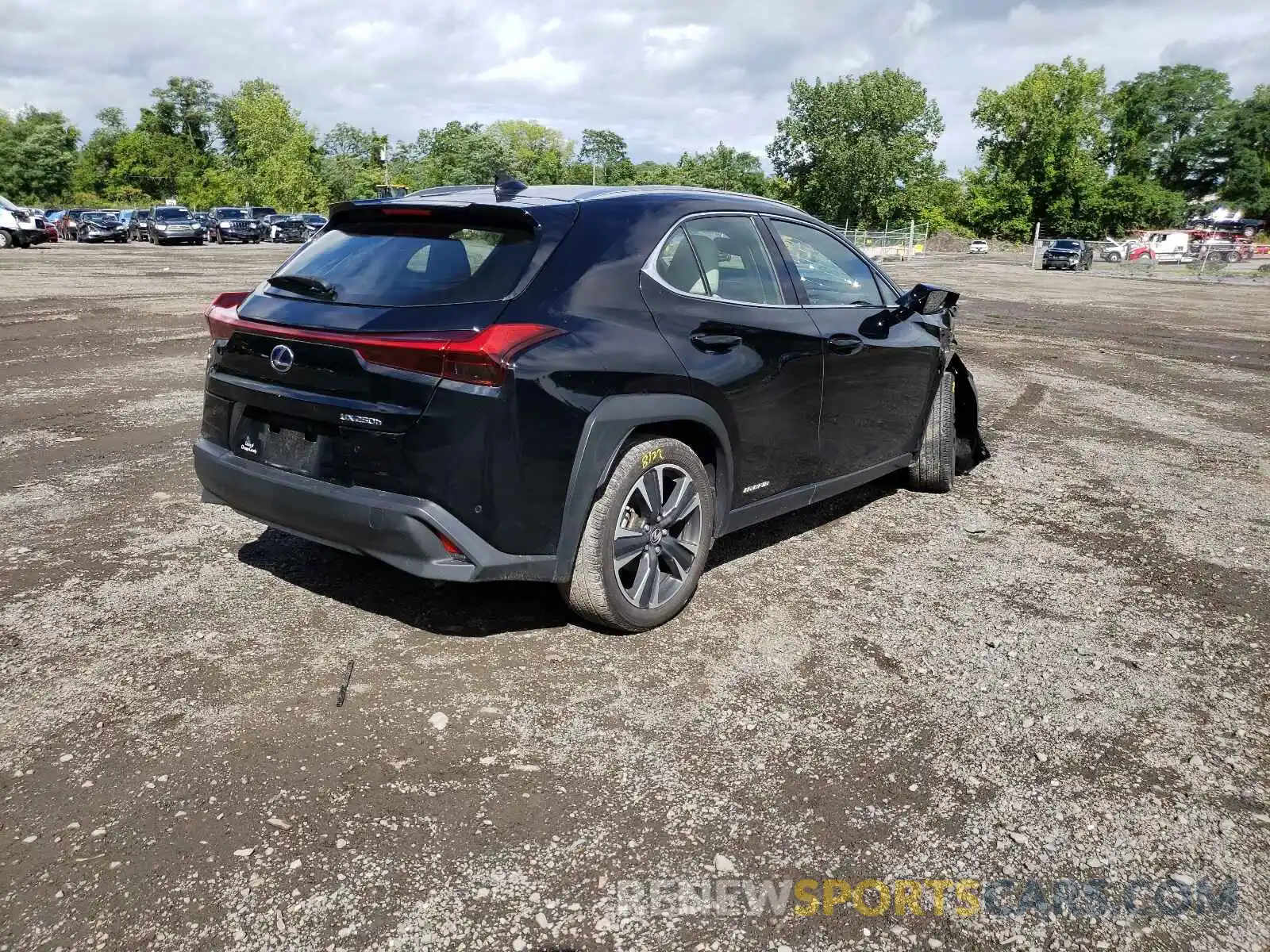 4 Фотография поврежденного автомобиля JTHP9JBH1L2020875 LEXUS UX 250H 2020