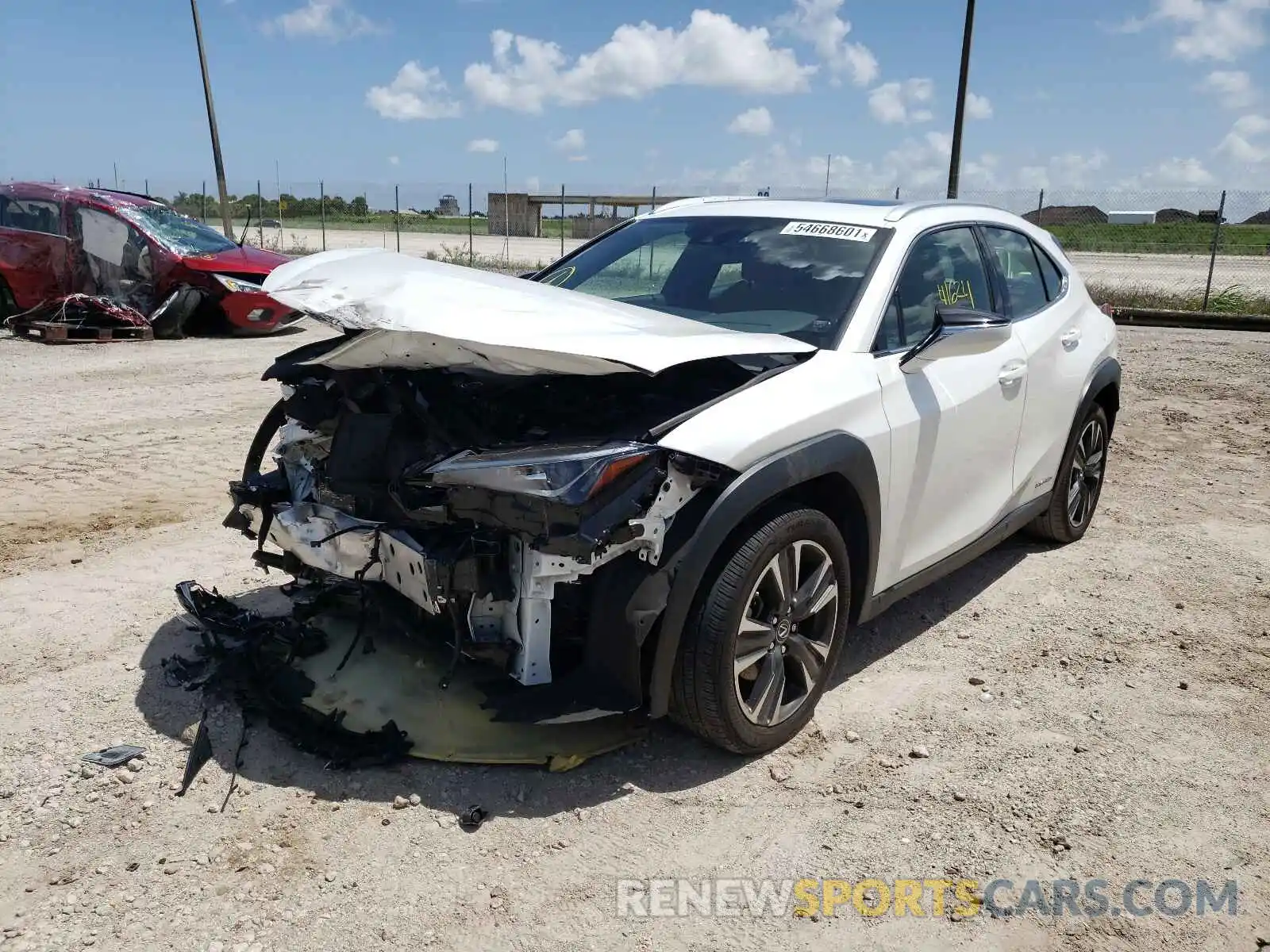 2 Photograph of a damaged car JTHP9JBH1L2024327 LEXUS UX 250H 2020