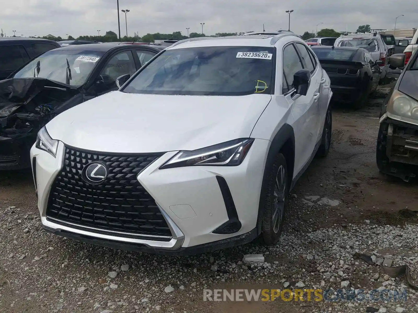 2 Фотография поврежденного автомобиля JTHP9JBH2L2022392 LEXUS UX 250H 2020