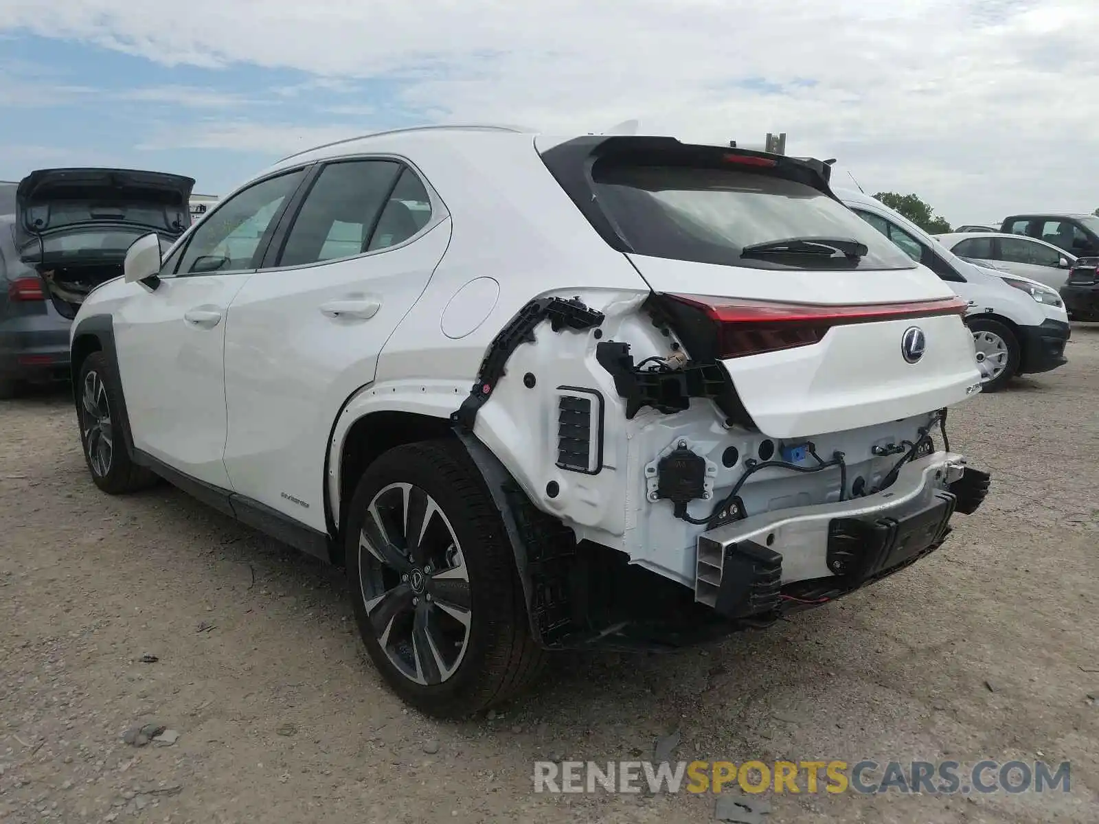 3 Photograph of a damaged car JTHP9JBH2L2022392 LEXUS UX 250H 2020