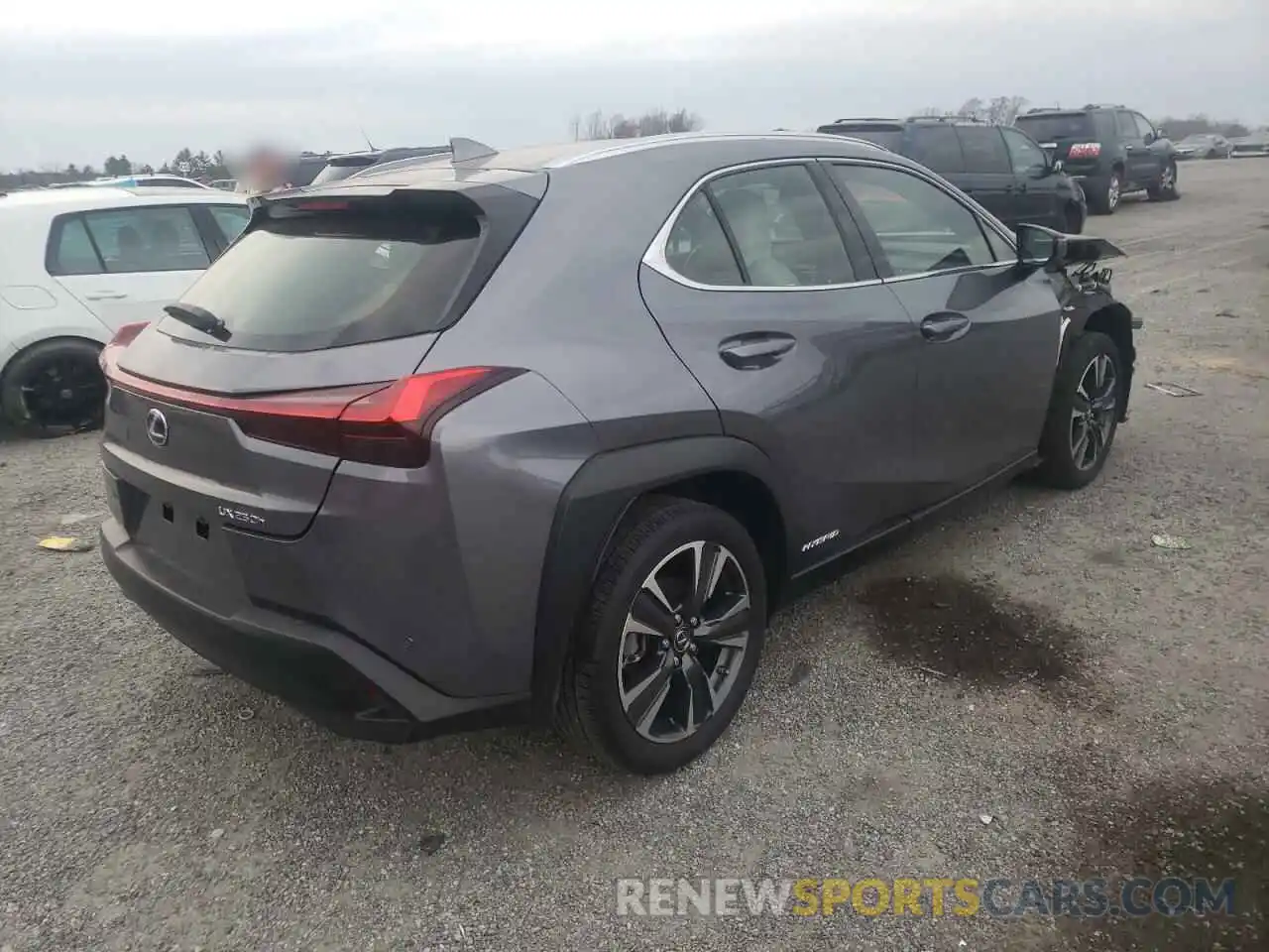 4 Фотография поврежденного автомобиля JTHP9JBH2L2026233 LEXUS UX 250H 2020