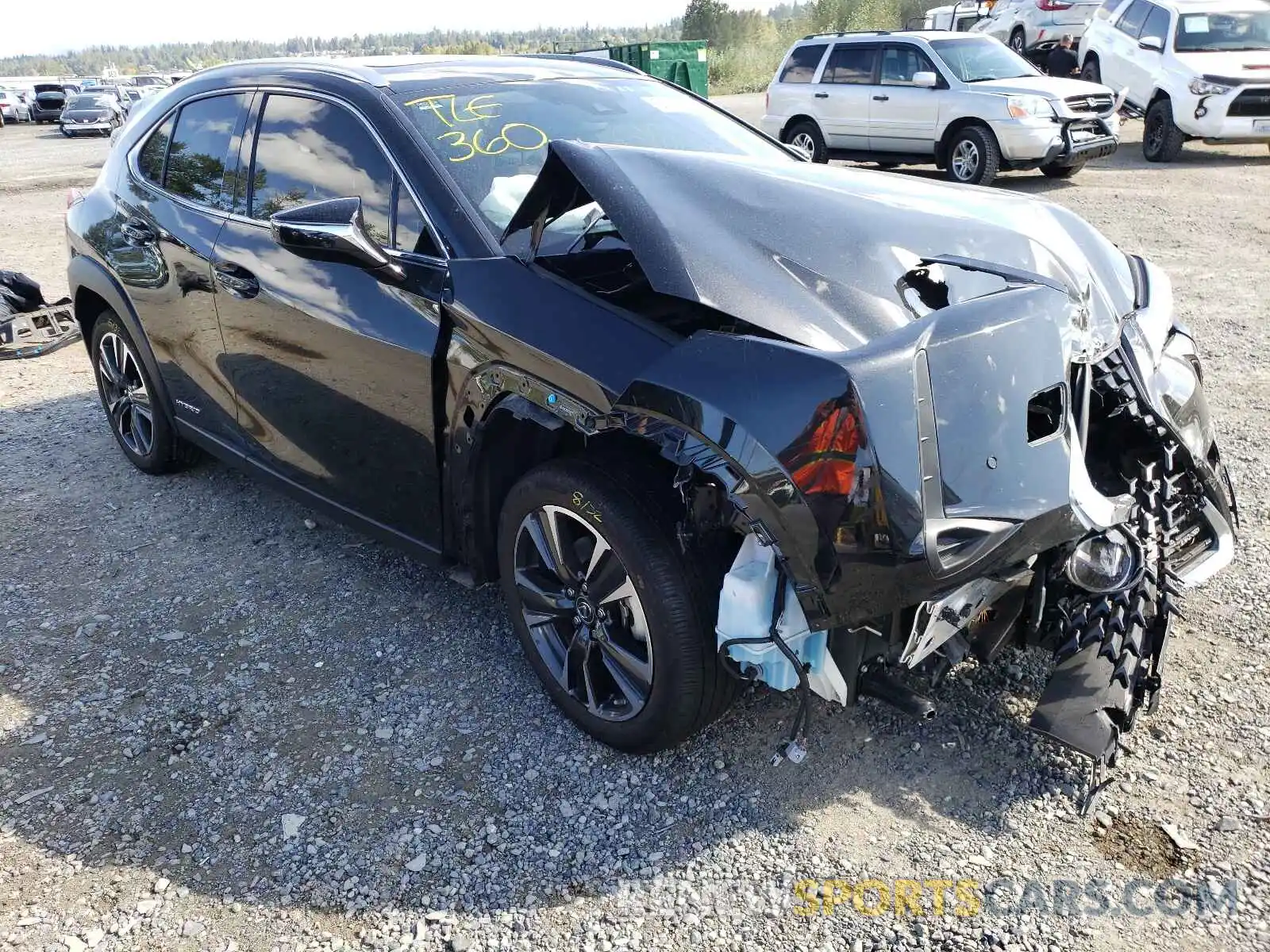 1 Photograph of a damaged car JTHP9JBH2L2029021 LEXUS UX 250H 2020