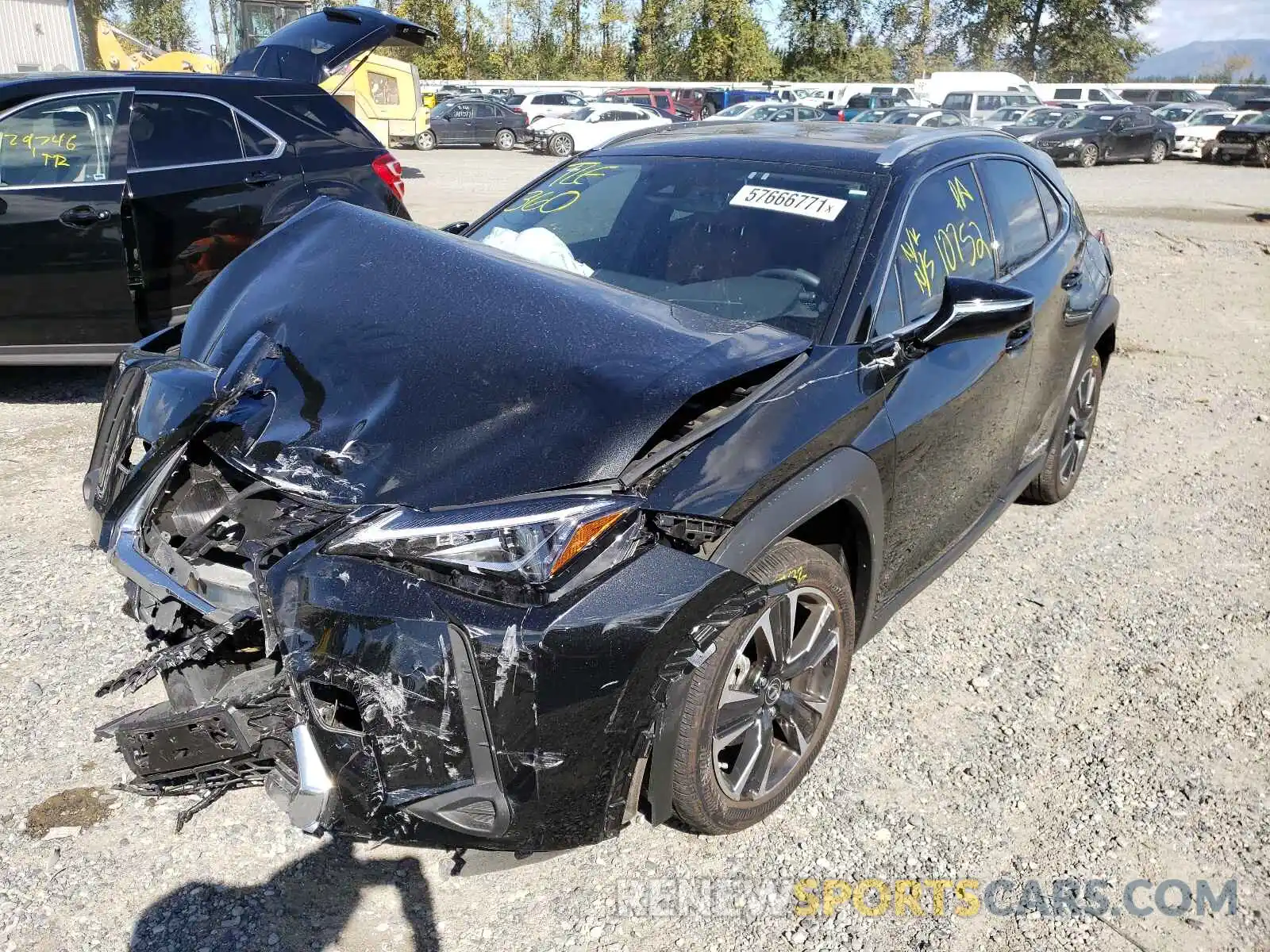 2 Photograph of a damaged car JTHP9JBH2L2029021 LEXUS UX 250H 2020