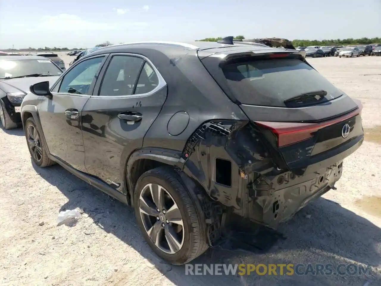 3 Photograph of a damaged car JTHP9JBH2L2032419 LEXUS UX 250H 2020