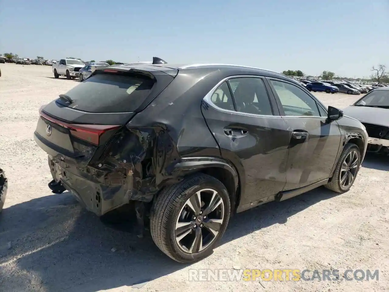 4 Фотография поврежденного автомобиля JTHP9JBH2L2032419 LEXUS UX 250H 2020