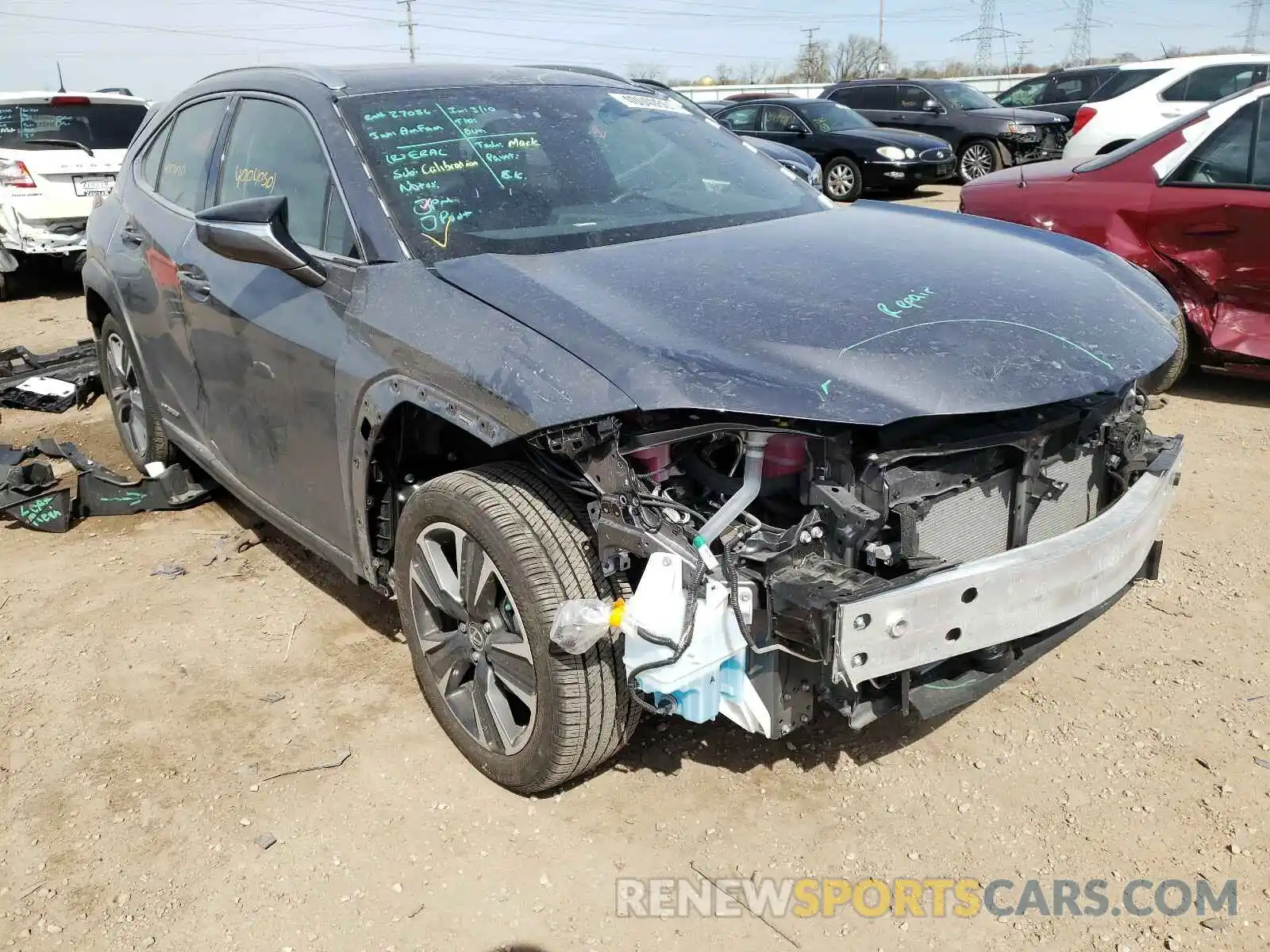 1 Photograph of a damaged car JTHP9JBH3L2023311 LEXUS UX 250H 2020