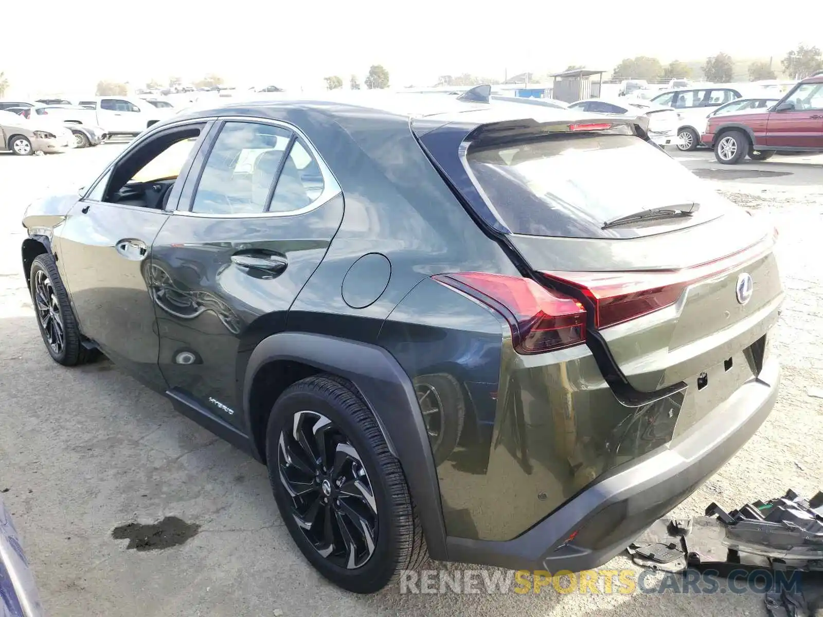 3 Фотография поврежденного автомобиля JTHP9JBH3L2027262 LEXUS UX 250H 2020