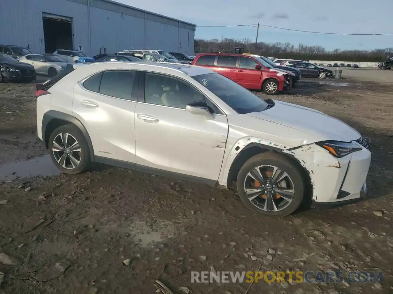 4 Фотография поврежденного автомобиля JTHP9JBH3L2031568 LEXUS UX 250H 2020