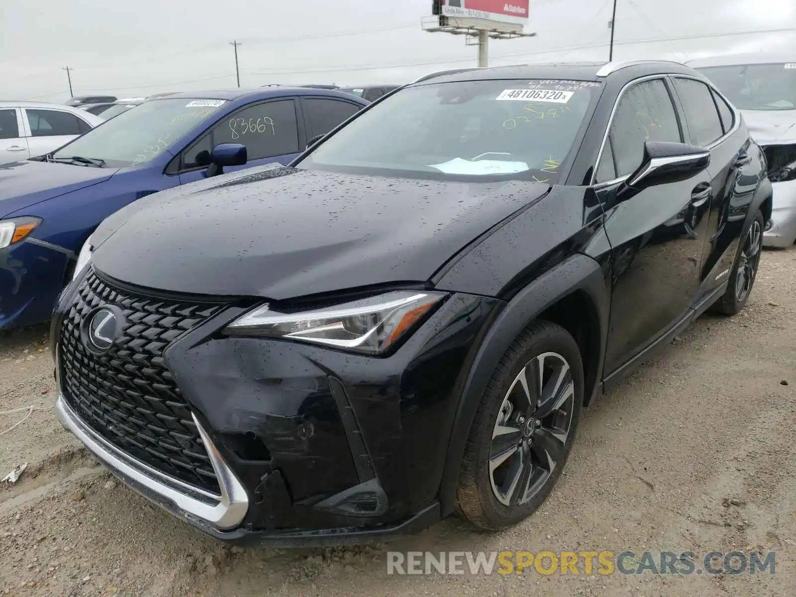 2 Фотография поврежденного автомобиля JTHP9JBH4L2028811 LEXUS UX 250H 2020