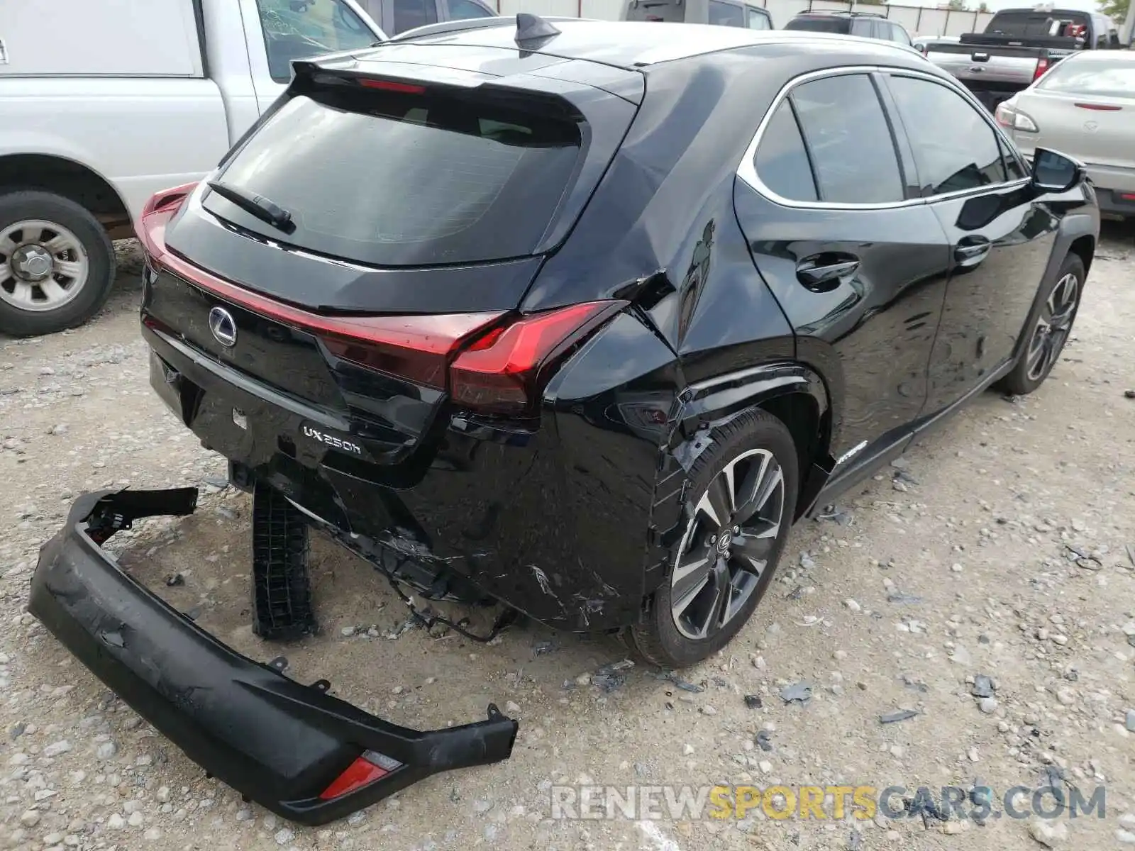 4 Фотография поврежденного автомобиля JTHP9JBH4L2028811 LEXUS UX 250H 2020