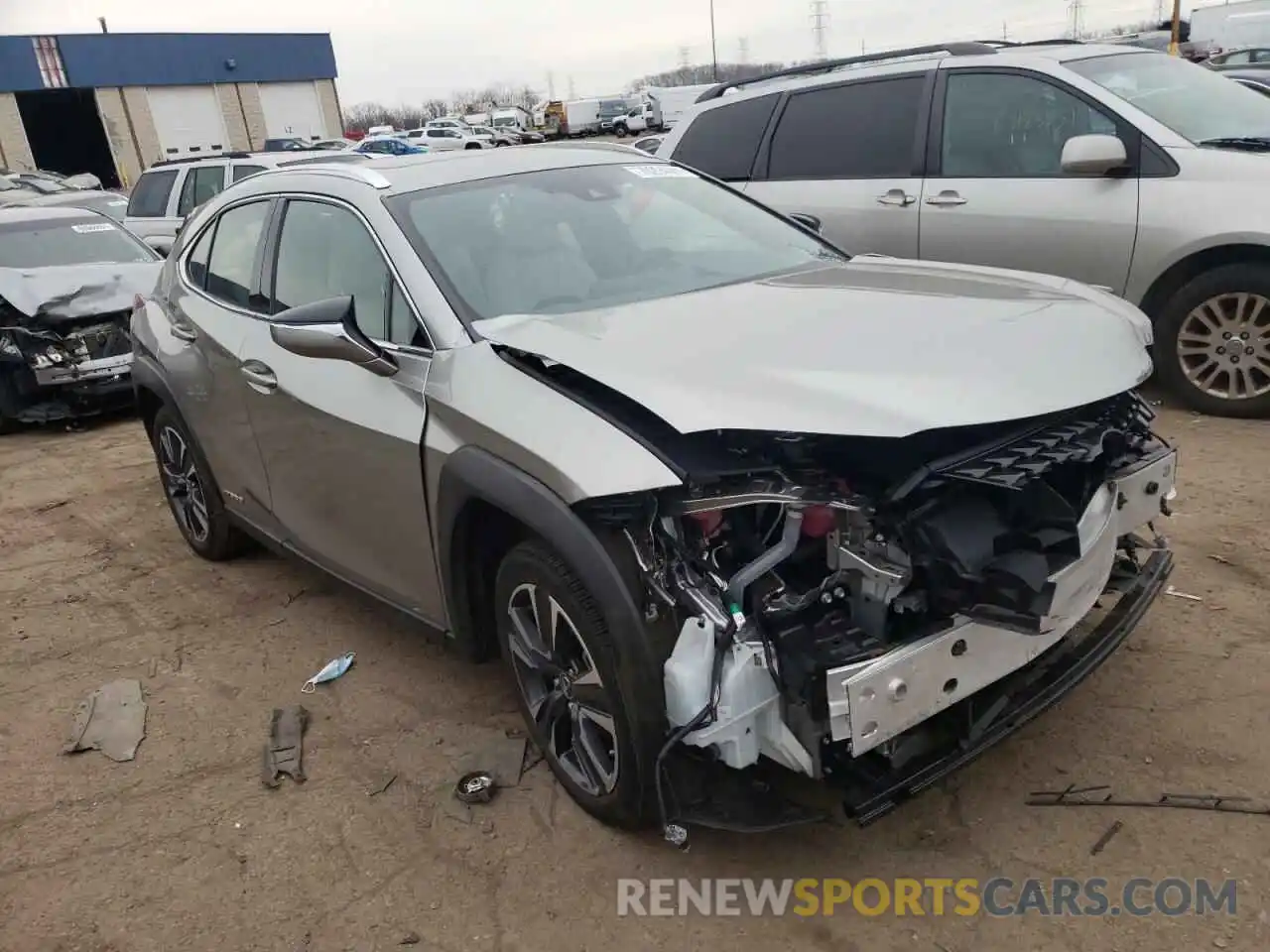 1 Photograph of a damaged car JTHP9JBH4L2033832 LEXUS UX 250H 2020