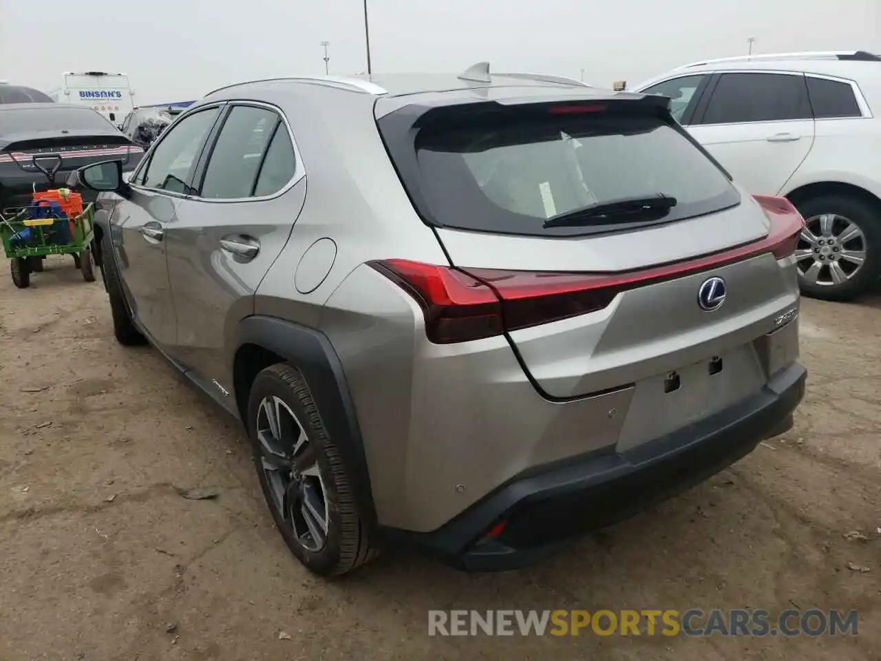 3 Photograph of a damaged car JTHP9JBH4L2033832 LEXUS UX 250H 2020