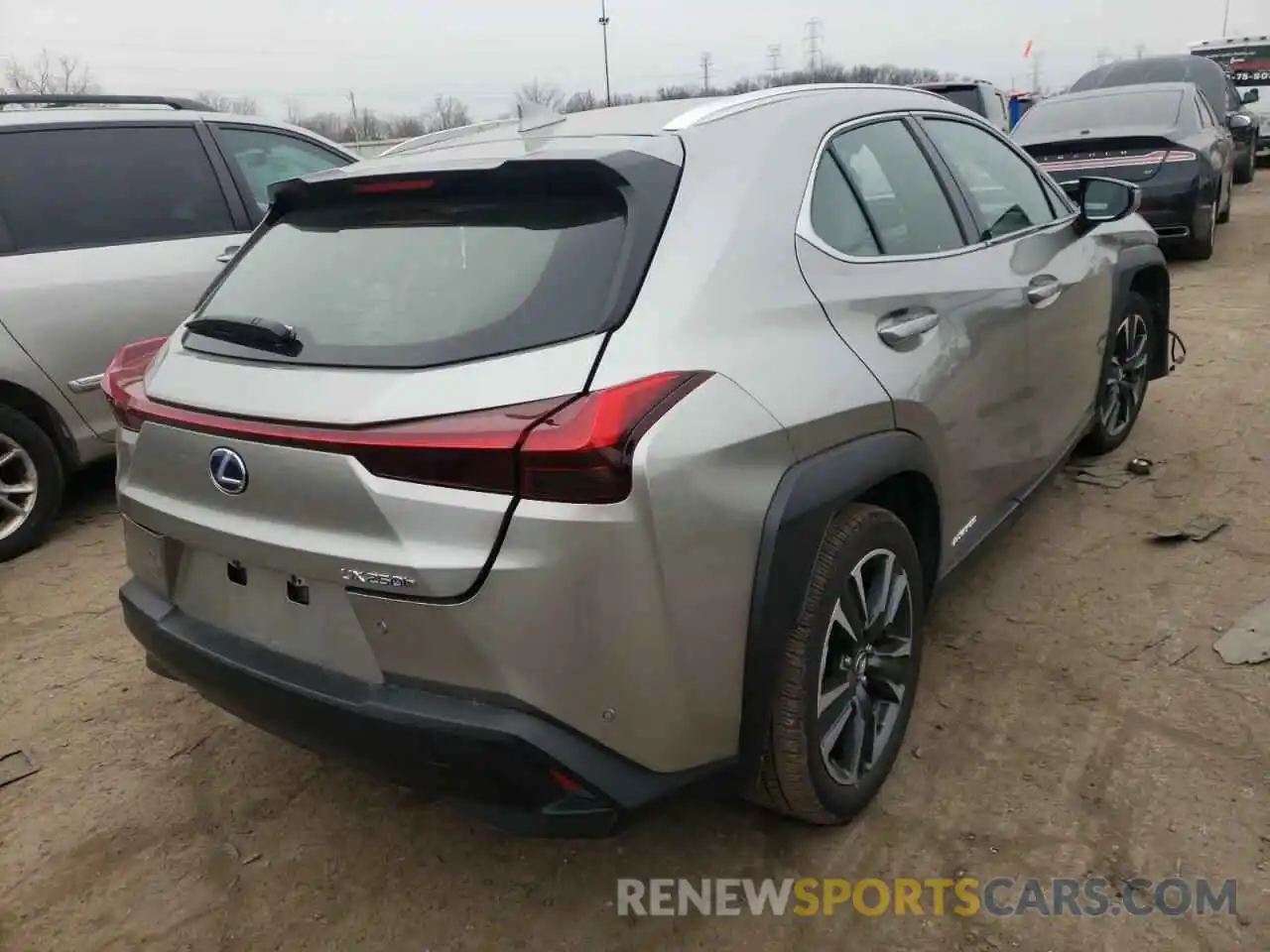 4 Фотография поврежденного автомобиля JTHP9JBH4L2033832 LEXUS UX 250H 2020