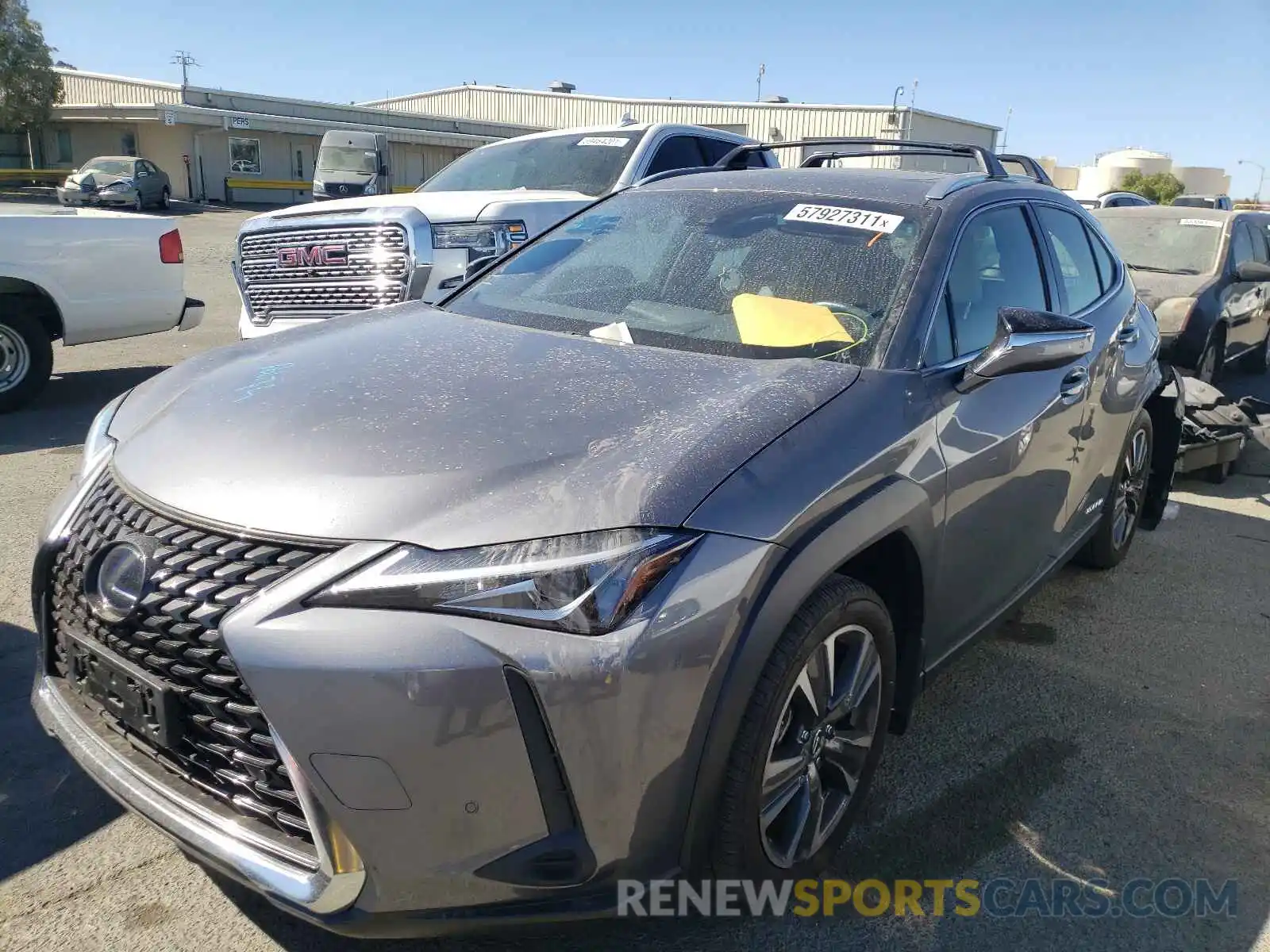 2 Фотография поврежденного автомобиля JTHP9JBH5L2023181 LEXUS UX 250H 2020