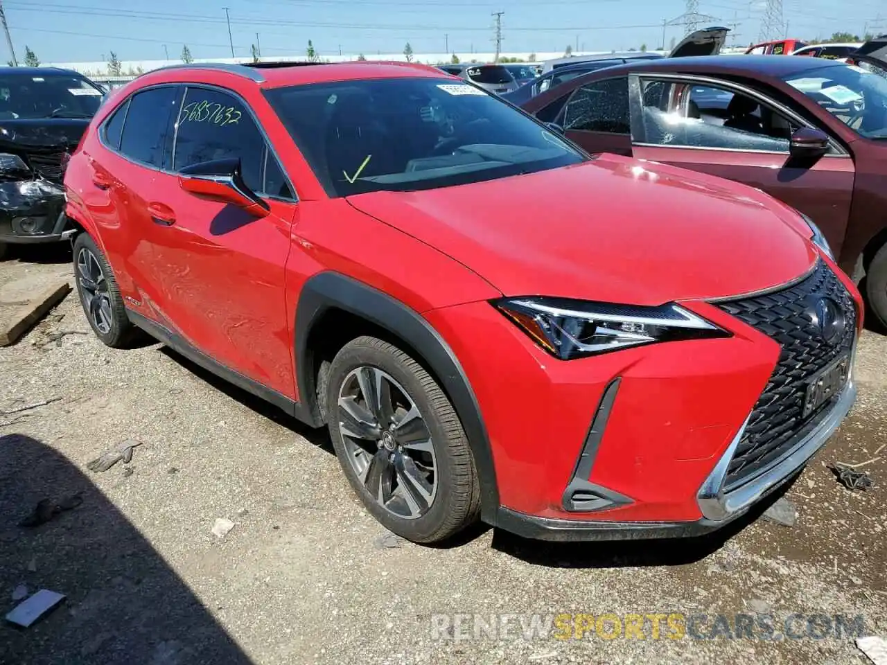 1 Фотография поврежденного автомобиля JTHP9JBH5L2034603 LEXUS UX 250H 2020