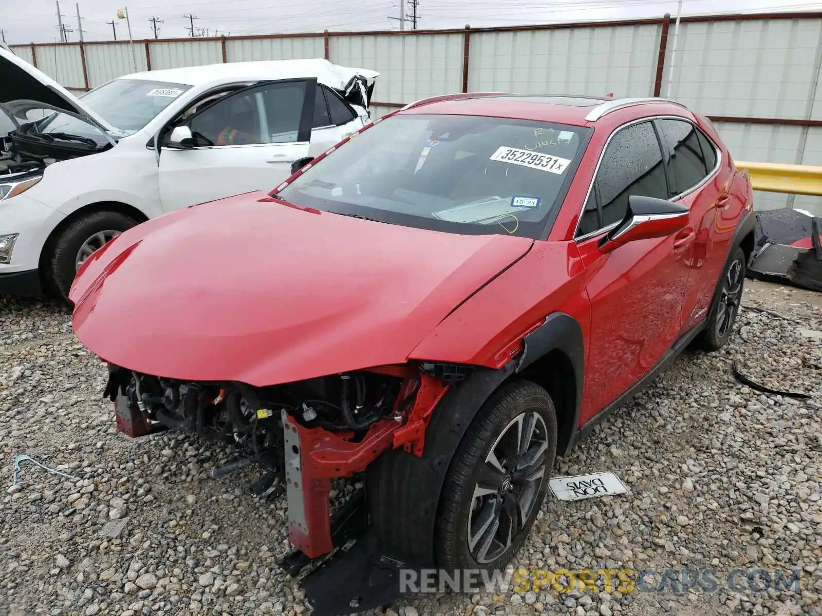 2 Фотография поврежденного автомобиля JTHP9JBH6L2024517 LEXUS UX 250H 2020