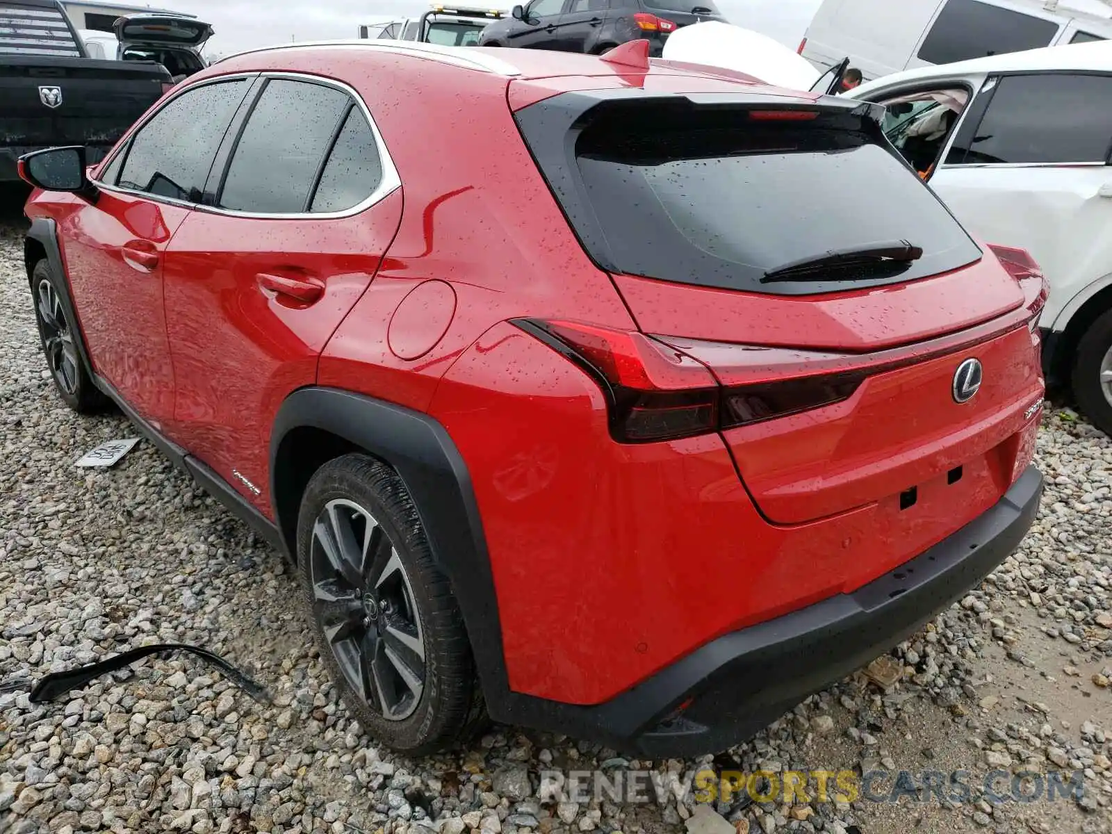 3 Фотография поврежденного автомобиля JTHP9JBH6L2024517 LEXUS UX 250H 2020