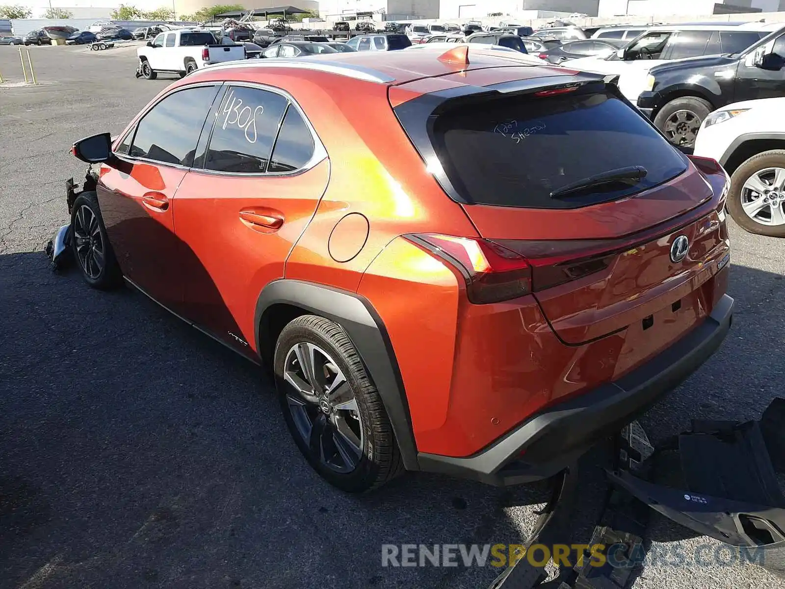 3 Photograph of a damaged car JTHP9JBH6L2027160 LEXUS UX 250H 2020